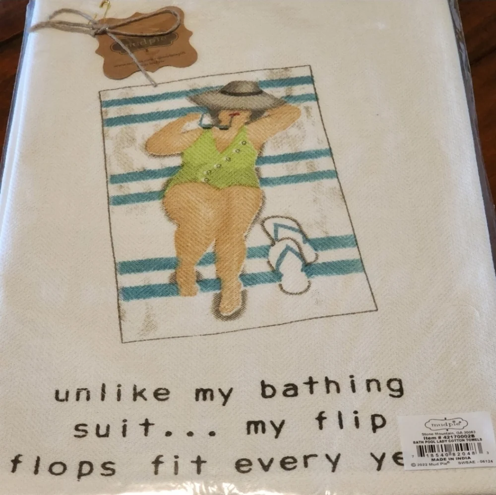 Humorous Curvy Girl Hand Kitchen Towels - Set Of 2